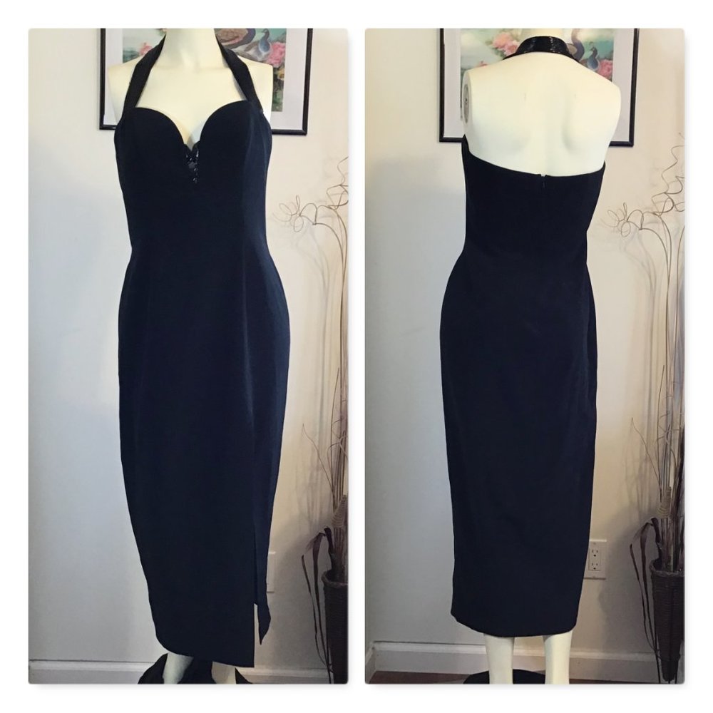 NITELINI BY DELLA ROUFOGALI BLACK MAXI DRESS